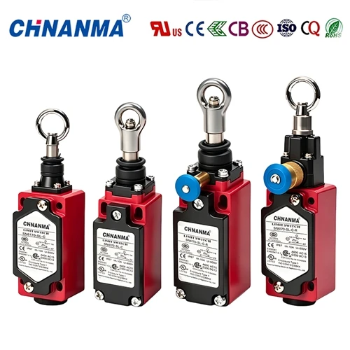 Serie di interruttori di sicurezza a fune CHNANMA: 6170 e 4170, opzioni di ripristino manuale e a...